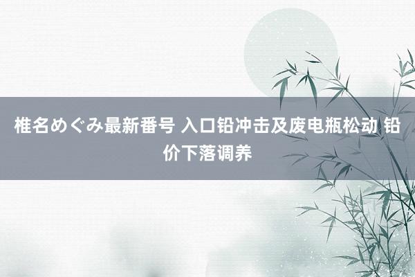 椎名めぐみ最新番号 入口铅冲击及废电瓶松动 铅价下落调养