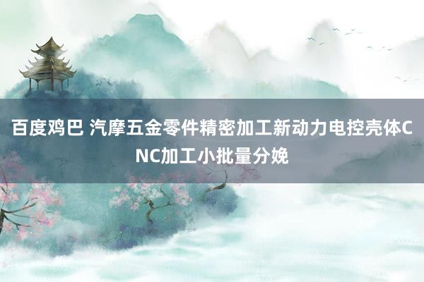 百度鸡巴 汽摩五金零件精密加工新动力电控壳体CNC加工小批量分娩