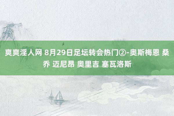 爽爽淫人网 8月29日足坛转会热门②-奥斯梅恩 桑乔 迈尼昂 奥里吉 塞瓦洛斯