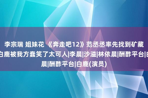 李宗瑞 姐妹花 《奔走吧12》范丞丞率先找到矿藏很嚣张，白鹿被我方蠢笑了太可人|李晨|沙溢|林依晨|酬酢平台|白鹿(演员)