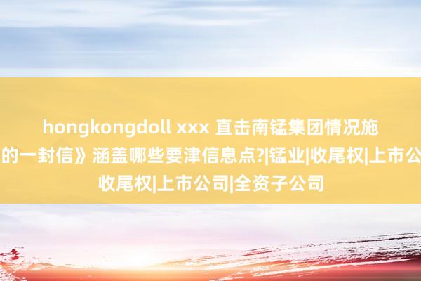 hongkongdoll xxx 直击南锰集团情况施展会 《致公众的一封信》涵盖哪些要津信息点?|锰业|收尾权|上市公司|全资子公司