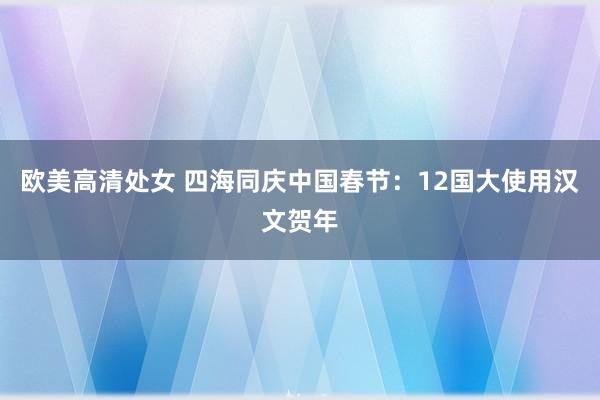 欧美高清处女 四海同庆中国春节：12国大使用汉文贺年